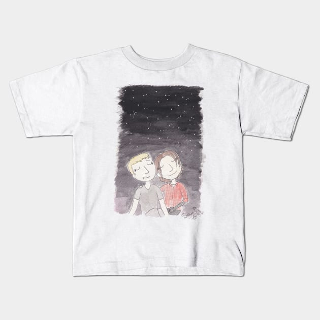 Stucky - stargazing Kids T-Shirt by samikelsh